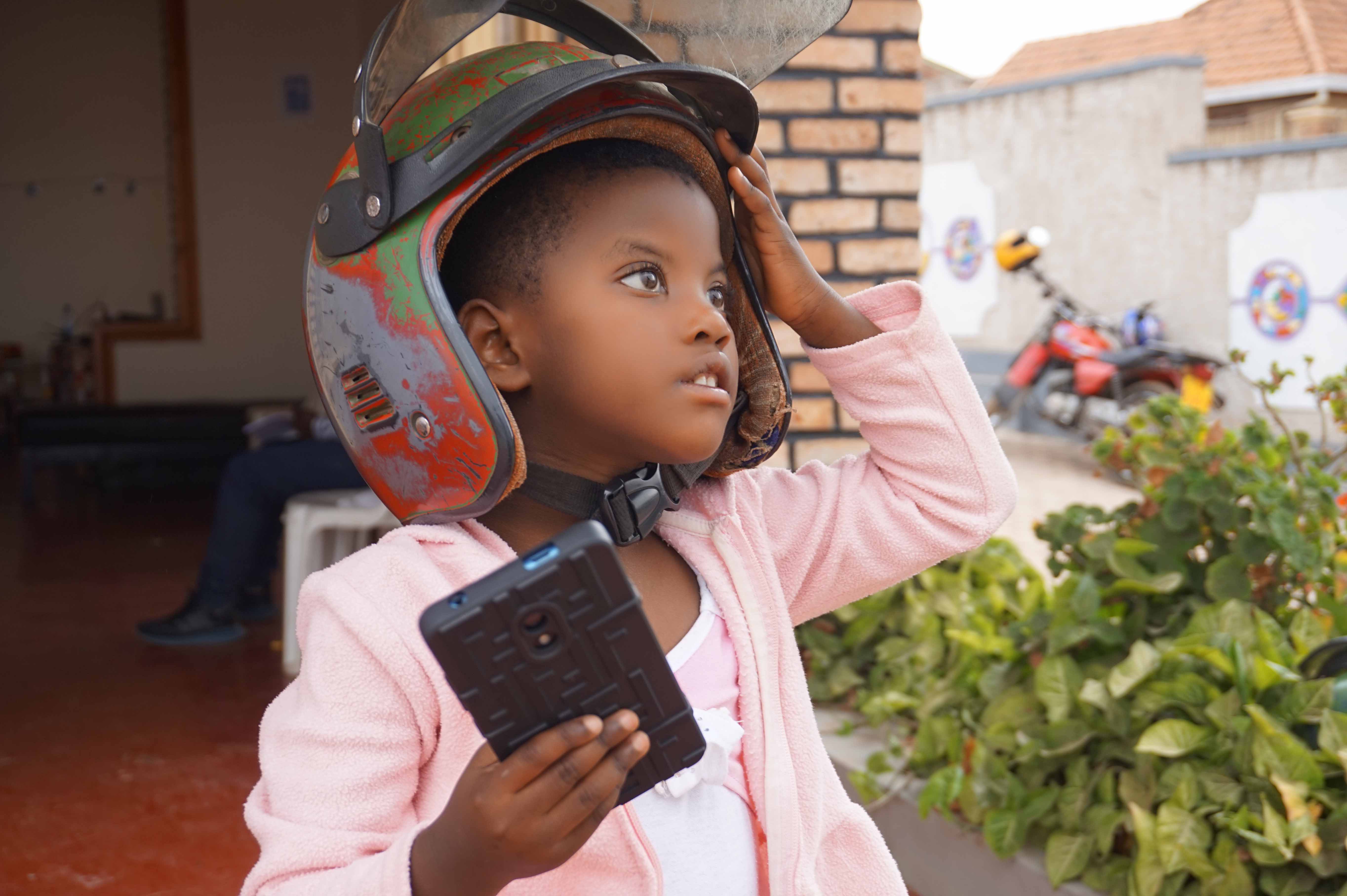 Child with autism engaging in learning activity
